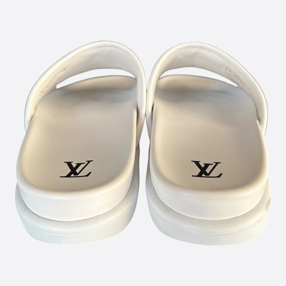 Louis Vuitton White Monogram Miami Mules - Picture 4 of 8